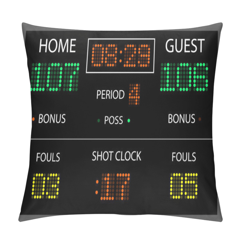 Personality  Scoreboard Pillow Covers
