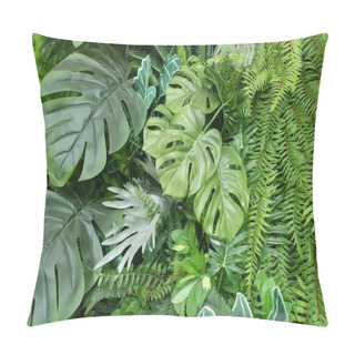 Personality  Close Up Of Beautiful Vertical Tropical Plant Leaf Decoration. Botany And Agriculture Concept. Pillow Covers