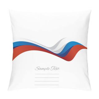 Personality  Abstract Cover Russian Ribbon White Background Vector Pillow Covers