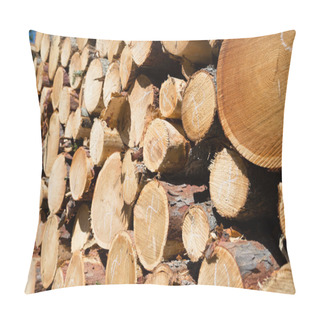 Personality  Freshly Chopped Tree Logs Pillow Covers