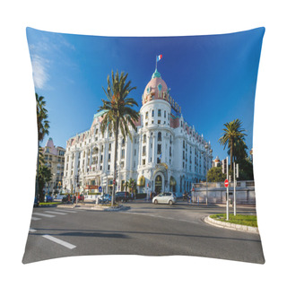 Personality  Luxury Hotel Negresco On English Promenade In Nice, French Rivie Pillow Covers