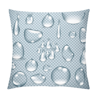 Personality  Water Drops Vector Background Pillow Covers