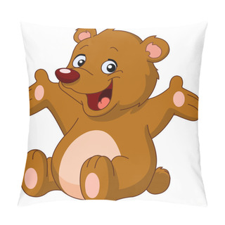 Personality  Happy Teddy Bear Pillow Covers