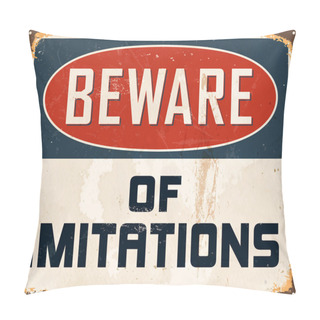 Personality  Vintage Metal Sign Pillow Covers
