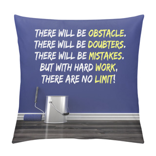 Personality  Inspirational Quote On Wall. Pillow Covers