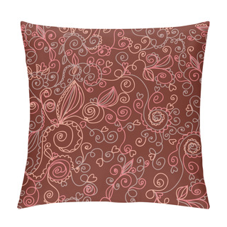 Personality  Floral Ornate Seamless Pattern Pillow Covers