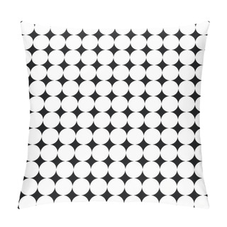 Personality  Big White Polka Dots On Black Background. It Is A Seamless Vector (illustration) Pattern. Pillow Covers