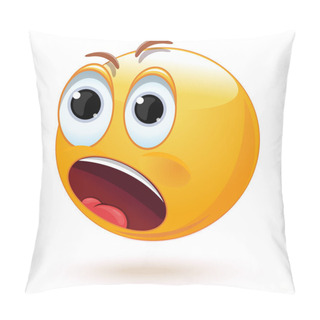 Personality  Surprised Or Frightened Smiley Pillow Covers