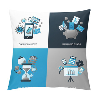 Personality  Bank Flat Set Pillow Covers