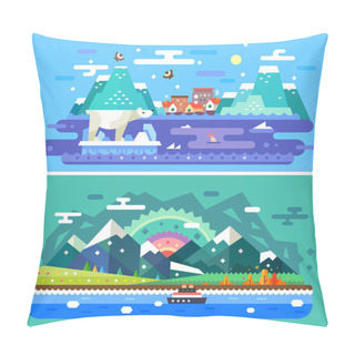 Personality  Alaska Skylines Pillow Covers