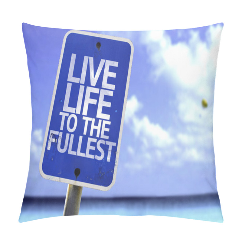 Personality  Live Life to the Fullest sign pillow covers