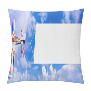Personality  Flying Airplane And Banner Pillow Covers