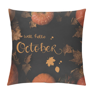 Personality  Pumpkins And Dried Leaves Pillow Covers