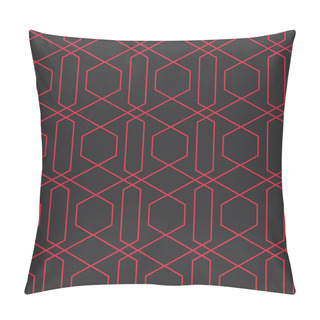 Personality  Geometric Design, Simple Line Art, Seamless Repeat Vector Pattern. Perfect For Tiles, Textile, Wallpaper Pillow Covers
