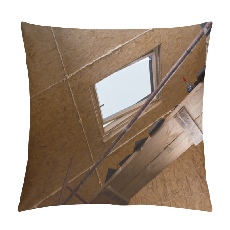 Personality  Sky Light In Ceiling Of Unfinished Home Pillow Covers