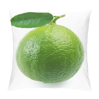 Personality  Lime With Leaf. Pillow Covers