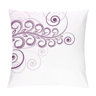 Personality  Abstract Floral Curls. Pillow Covers