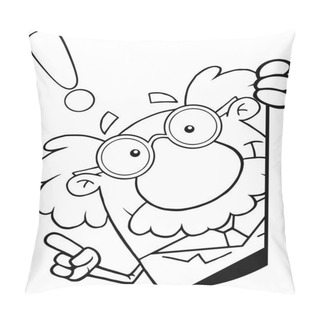 Personality  Scientist Or Professor Looking Around Pillow Covers