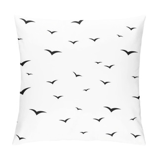 Personality  Design Of Black Seagulls Pillow Covers