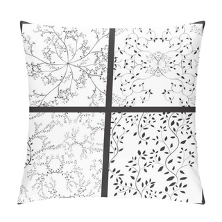 Personality  Set Of Tree Seamless Patterns Pillow Covers
