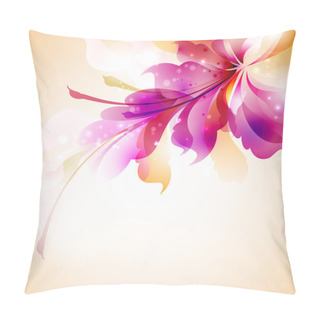 Personality  Tender Background With Abstract Flower Pillow Covers