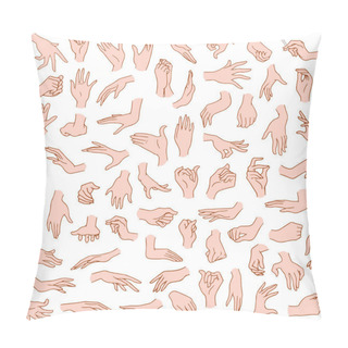 Personality  Woman Hands Pack Pillow Covers