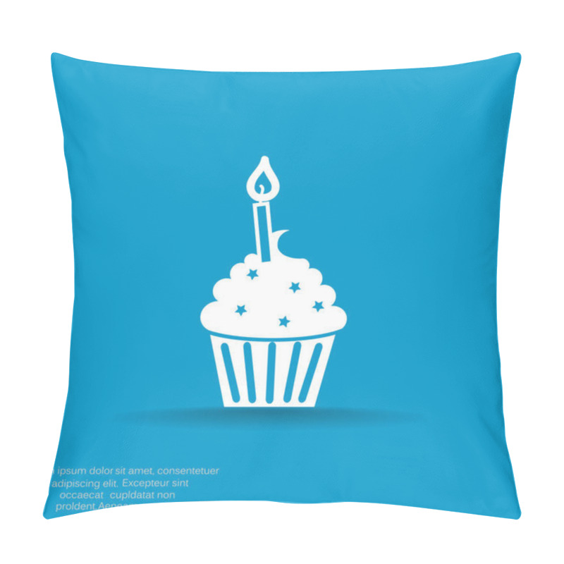 Personality  Cupcake dessert with candle pillow covers