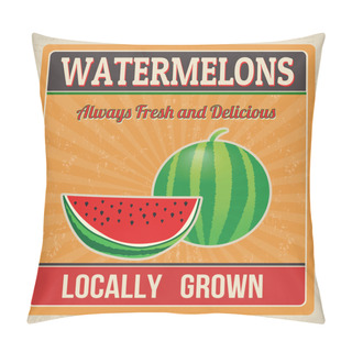 Personality  Watermelons Retro Poster Pillow Covers