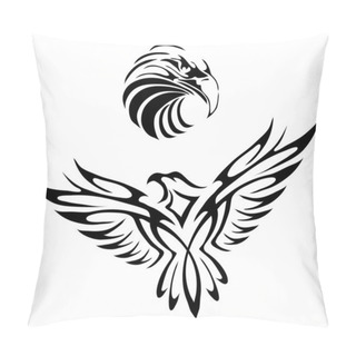 Personality  Tattoo Of An Eagle Pillow Covers