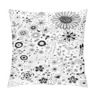 Personality  Hand -drawn Decorative Elements For Design Pillow Covers