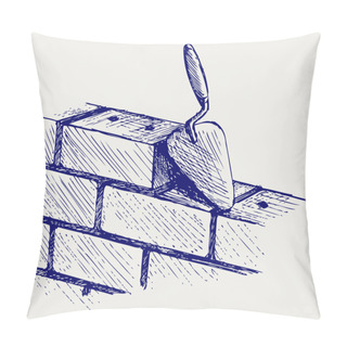 Personality  Trowel And Bricks Pillow Covers