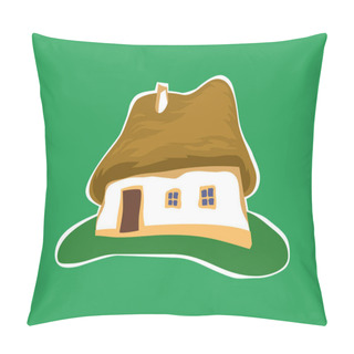 Personality  Ukrainian Country House. Image For Illustratin Pillow Covers