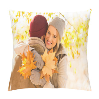 Personality  Couple In Autumn Forest Pillow Covers