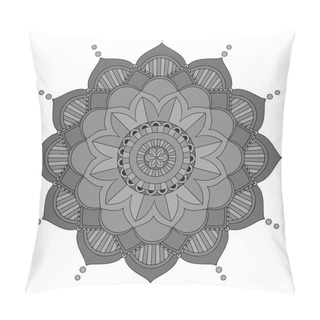 Personality  Background Template With Mandala Pattern Design Illustration Pillow Covers