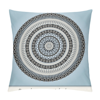 Personality  Round Ornamental Vector Shape Pillow Covers