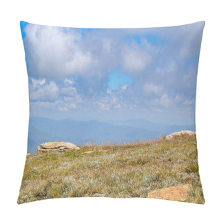Personality  Sunny Day And A Beautiful View In The Valleys Of Mount Kosciusko In Snowy Mountains Thredbo, Perisher Blue, New South Wales, Australia Pillow Covers