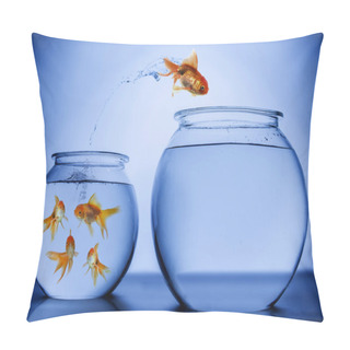 Personality  Fish Happily Jumping Pillow Covers