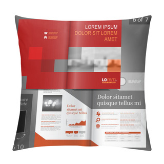 Personality  Brochure Template Design Pillow Covers