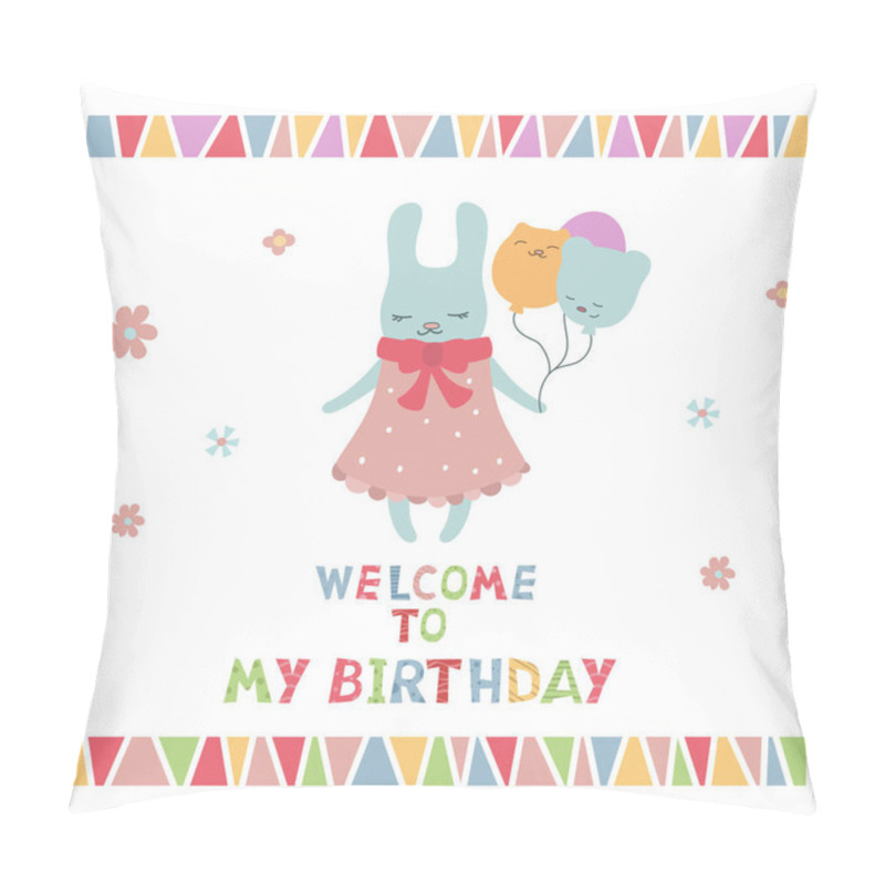 Personality  Cute little cartoon hare pillow covers