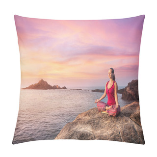 Personality  Woman In Meditation Pillow Covers