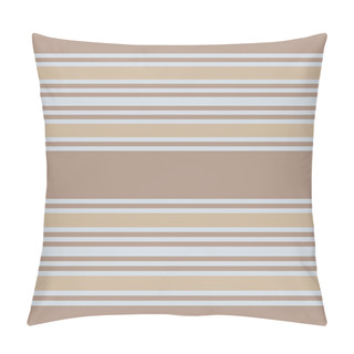 Personality  Retro Gray Colored Seamless Pattern With Horizontal Stripes Pillow Covers