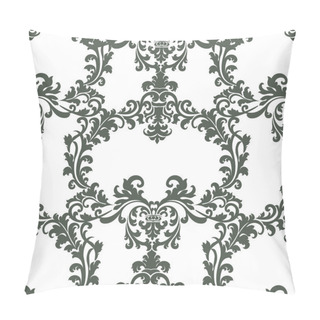 Personality  Vintage Floral Baroque Ornament Damask Pattern Pillow Covers