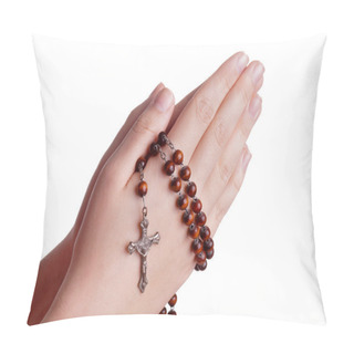 Personality  Praying With Rosary Pillow Covers
