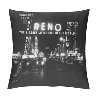 Personality  Reno Nevada, Circa 1950s Pillow Covers