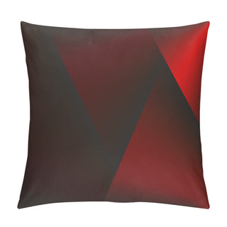 Personality  Abstract Black Background With Diagonal Red Stripes And Lines. Vector Illustration. Pillow Covers