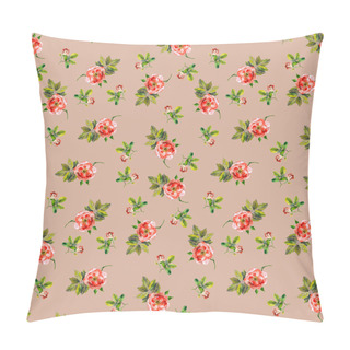 Personality  Seamless Simple Floral Pattern With Rose Flowers Pillow Covers