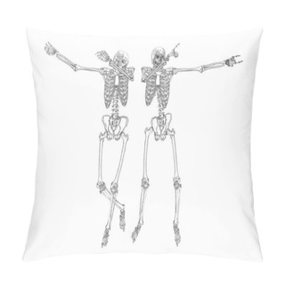 Personality  Human Skeletons Dancing Pillow Covers