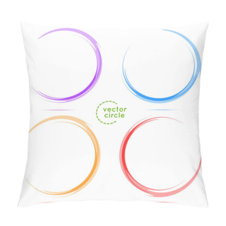Personality  SET. Four Circles For Your Business Pillow Covers