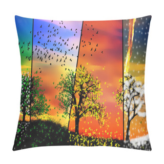 Personality  Colorful Seasons Pillow Covers