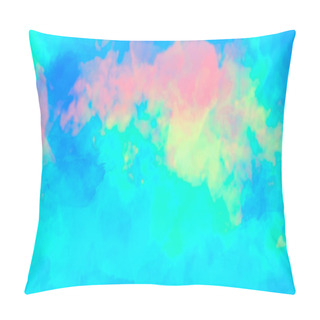 Personality  Colorful Abstract Watercolor Background. Pillow Covers